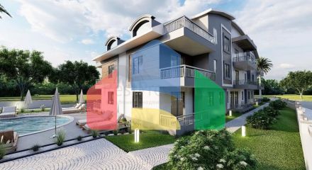 Квартира планування 3 + 1 в районі Фетхіє - Анталія