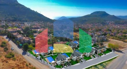 Вилла планировки 4+1 в районе Фетхие - Анталия