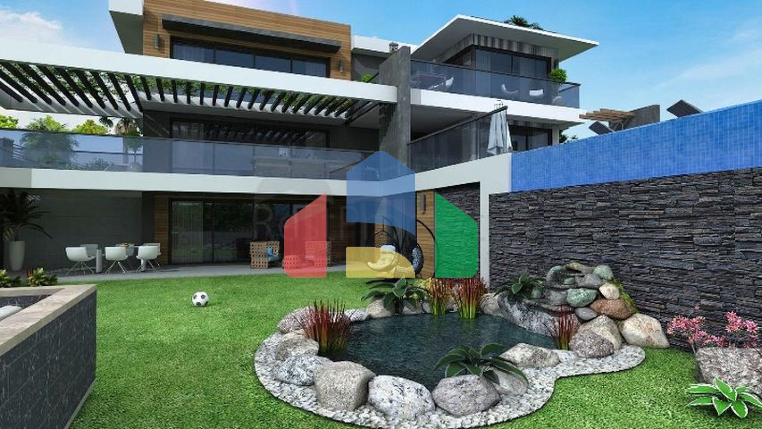 Вілла планування 4 + 1 в районі Фетхіє - Анталія