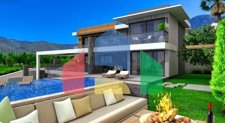 Вілла планування 4 + 1 в районі Фетхіє - Анталія