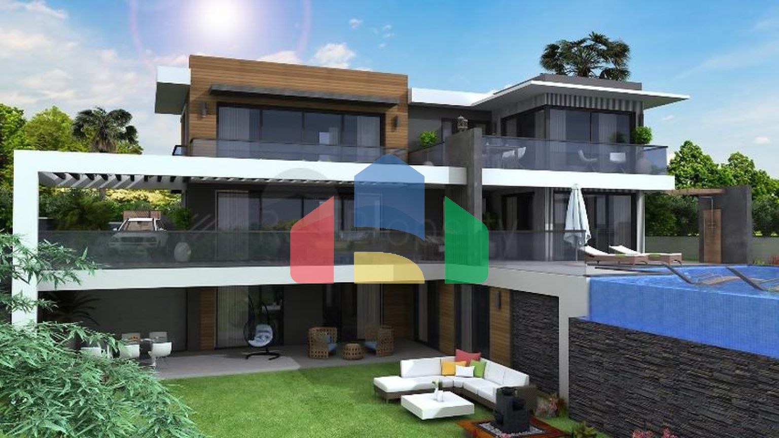 Вілла планування 4 + 1 в районі Фетхіє - Анталія