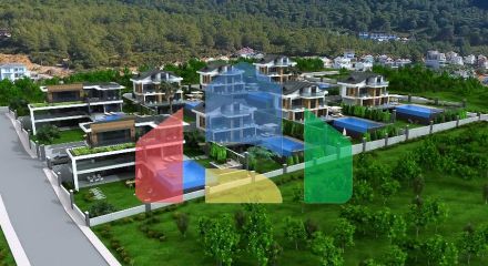 Вілла планування 4 + 1 в районі Фетхіє - Анталія