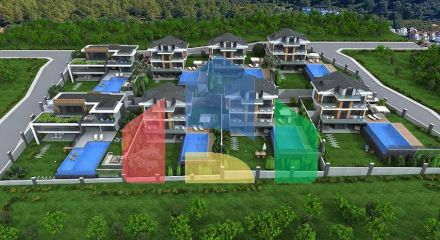 Вілла планування 4 + 1 в районі Фетхіє - Анталія