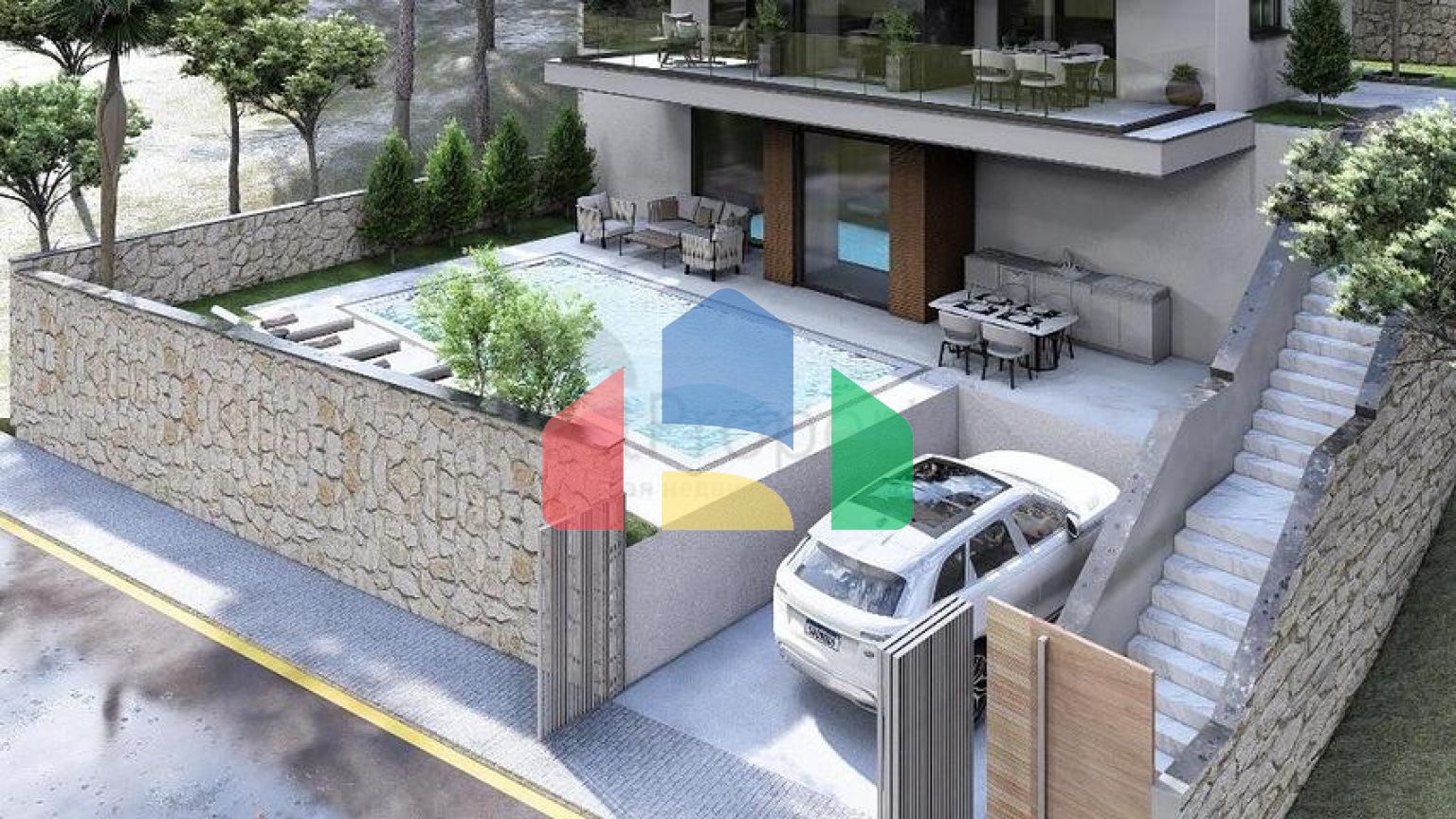 Вілла планування 4 + 1 в районі Фетхіє - Анталія