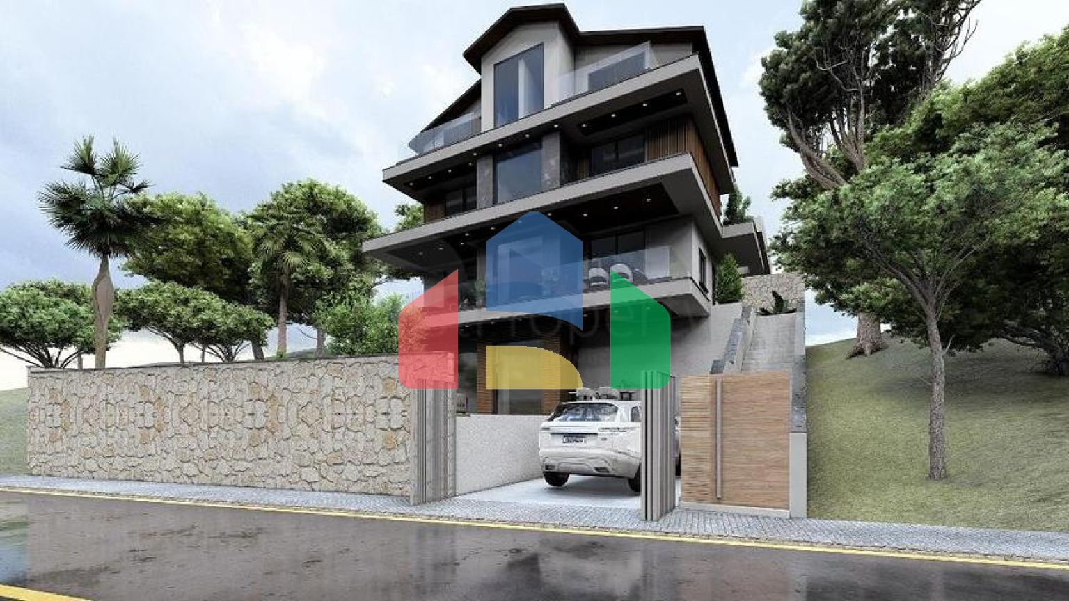 Вілла планування 4 + 1 в районі Фетхіє - Анталія