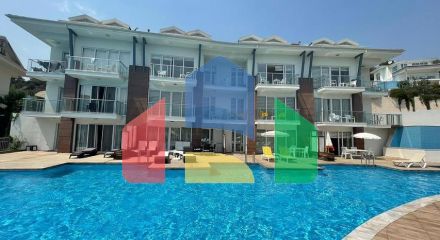 Квартира 2+1 с видом на горы , с большим бассейном -  Оваджыик