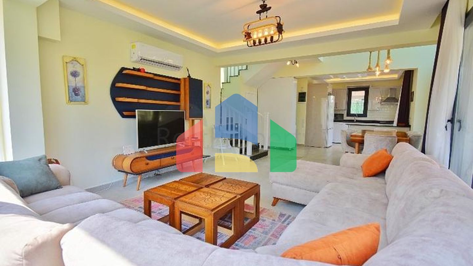 Вилла планировки 4+1 в районе Фетхие