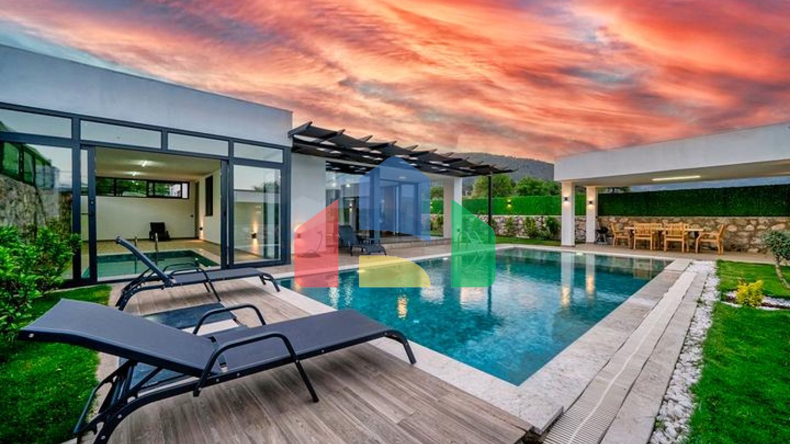 Вілла планування 3 + 1 в районі Фетхіє - Анталія