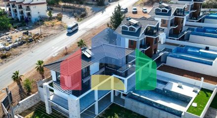 Вилла планировки 4+1 в районе Фетхие - Анталия