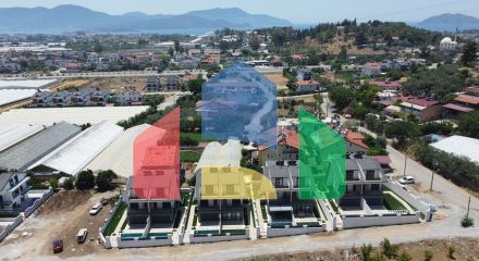 Вилла планировки 4+1 в районе Фетхие - Анталия