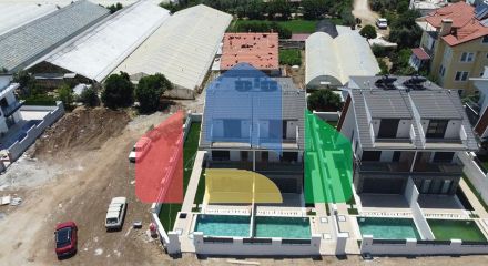 Вилла планировки 4+1 в районе Фетхие - Анталия