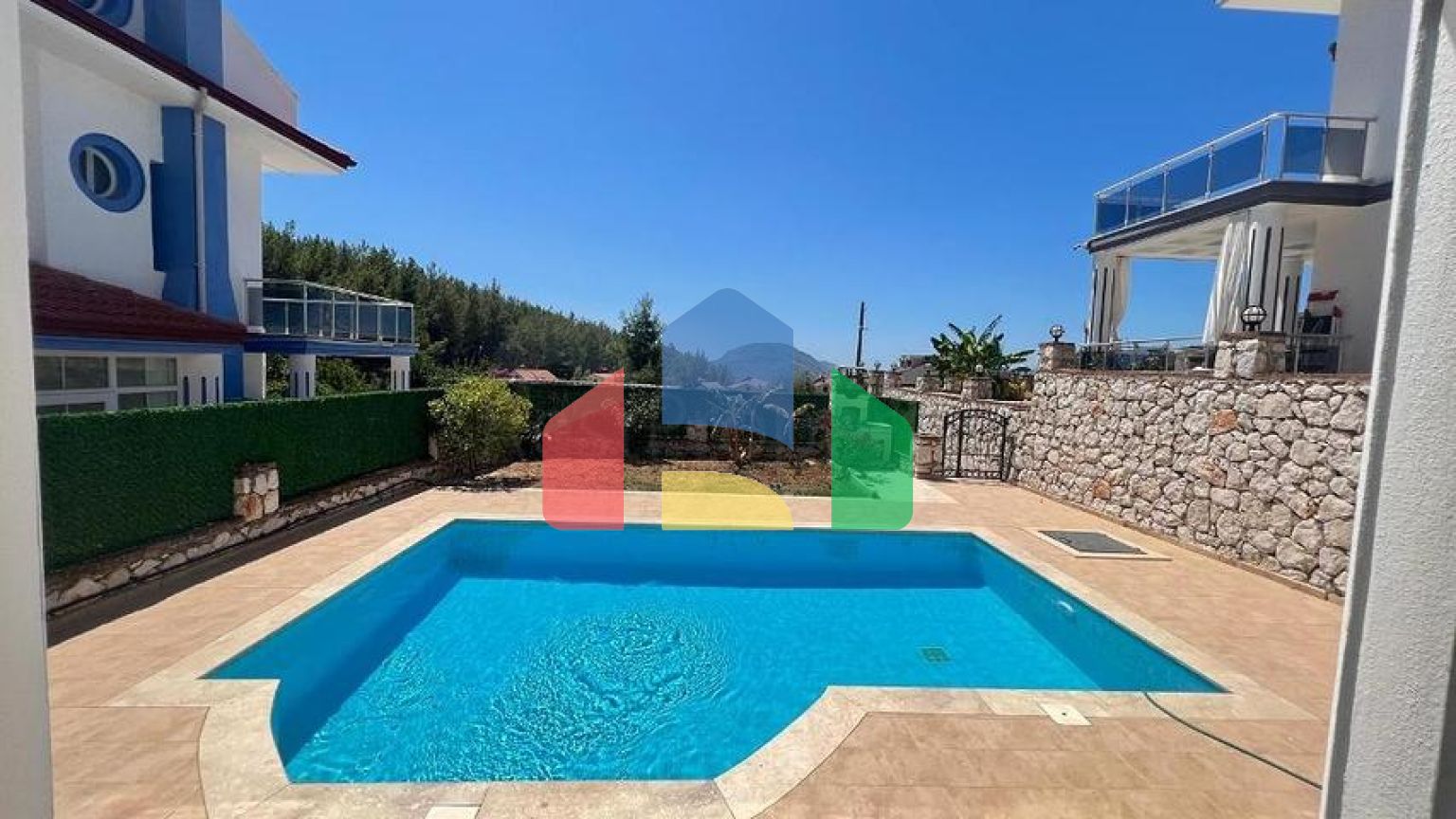 Вилла планировки 3+1 в районе Фетхие - Анталия