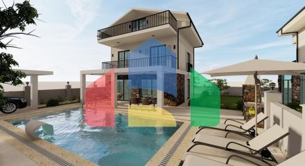 Вілла планування 4 + 1 в районі Фетхіє - Анталія