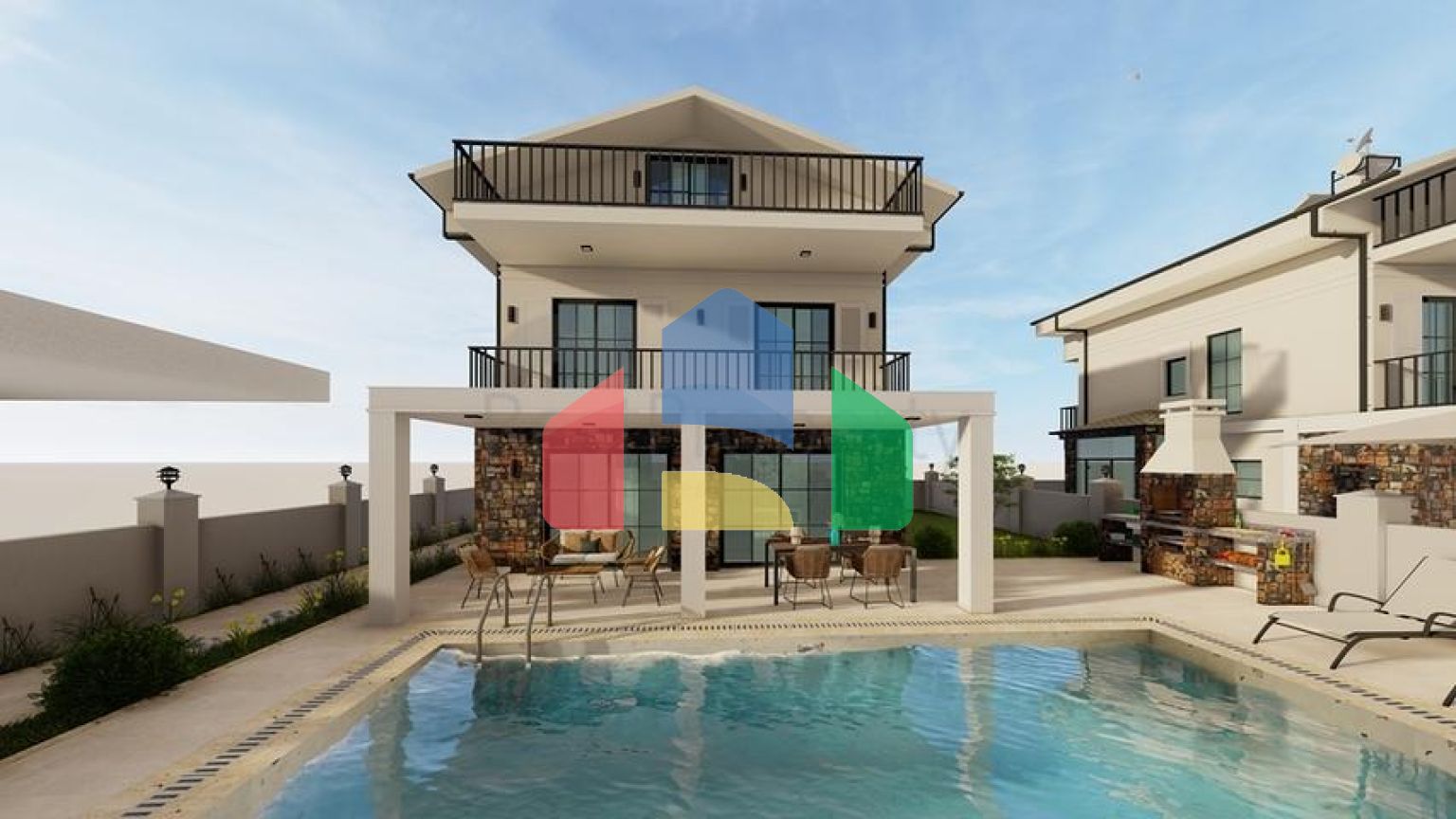 Вілла планування 4 + 1 в районі Фетхіє - Анталія