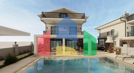 Вілла планування 4 + 1 в районі Фетхіє - Анталія