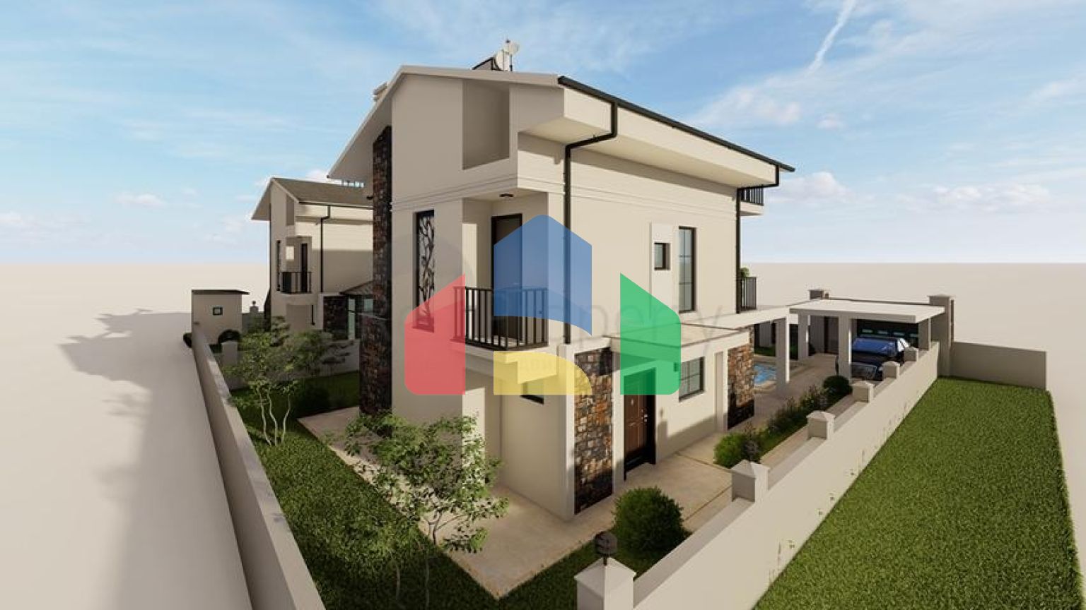 Вілла планування 4 + 1 в районі Фетхіє - Анталія