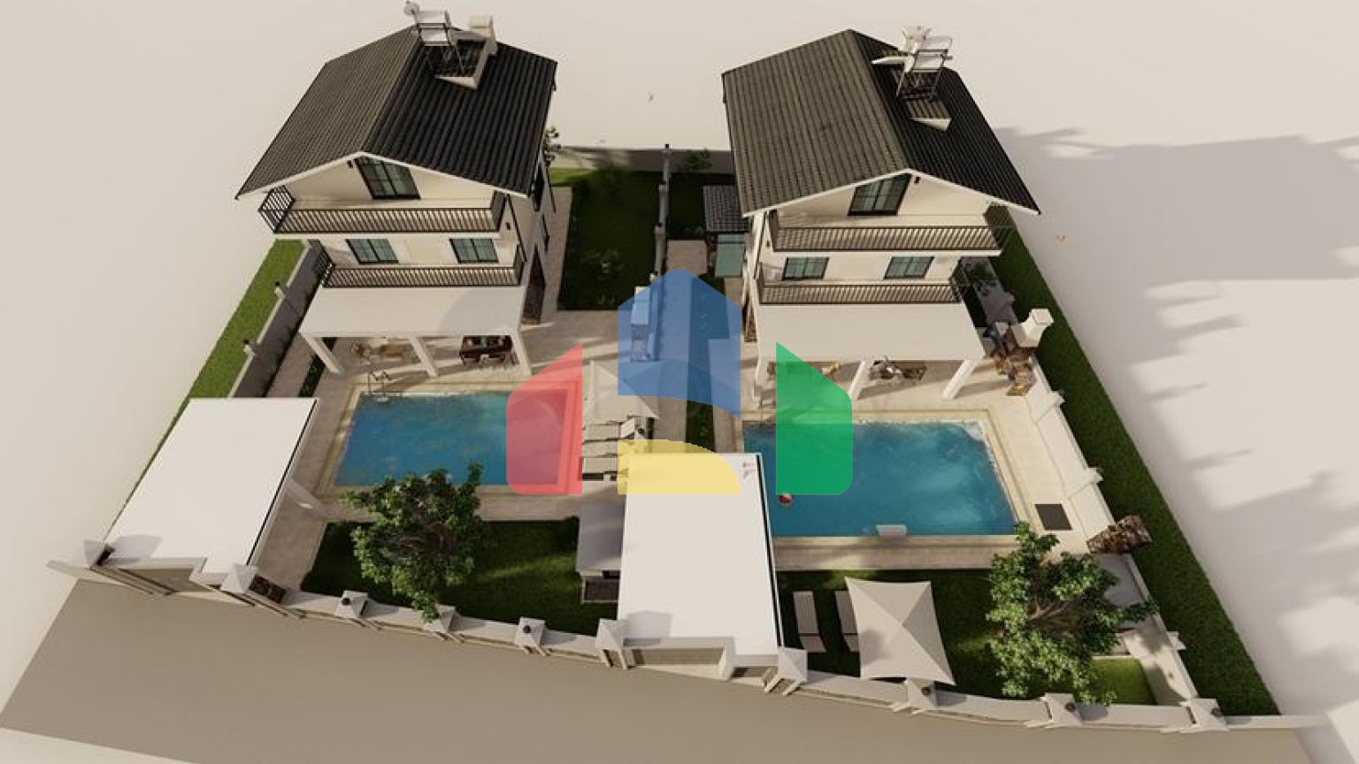 Вілла планування 4 + 1 в районі Фетхіє - Анталія