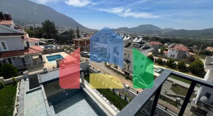 Вилла планировки 6+1 в районе Фетхие - Анталия