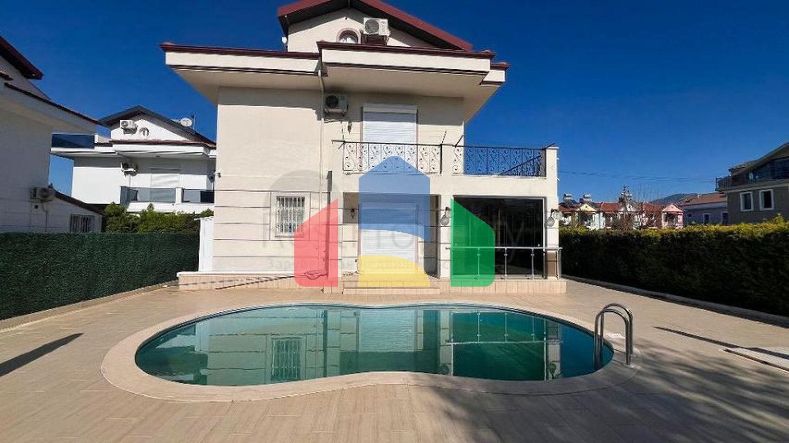 Вилла планировки 3+1 в районе Фетхие - Анталия