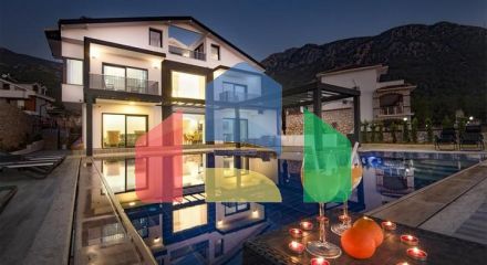 Вилла планировки 6+1 в районе Фетхие - Анталия