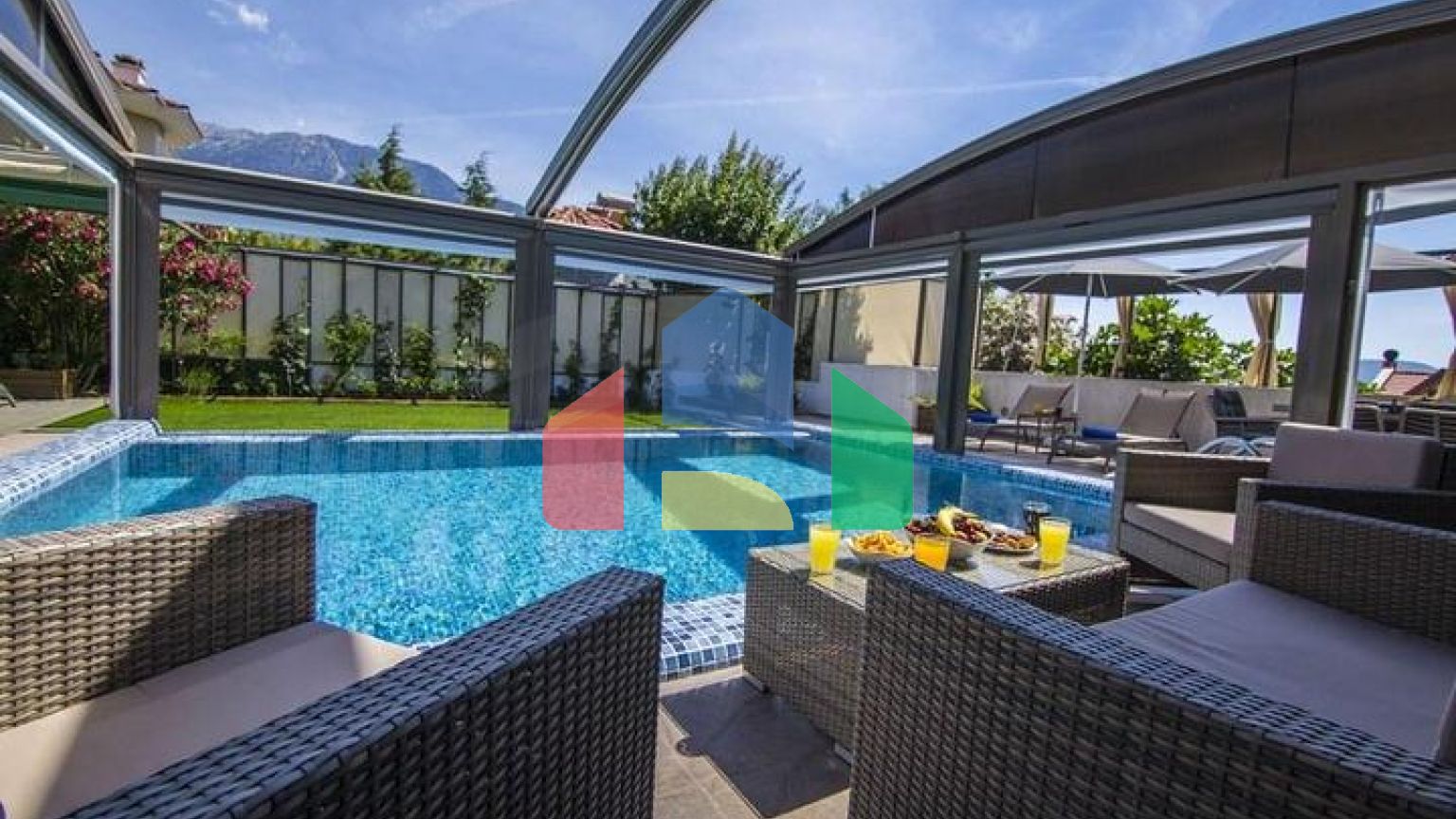 Вилла планировки 3+1 в районе Фетхие - Анталия