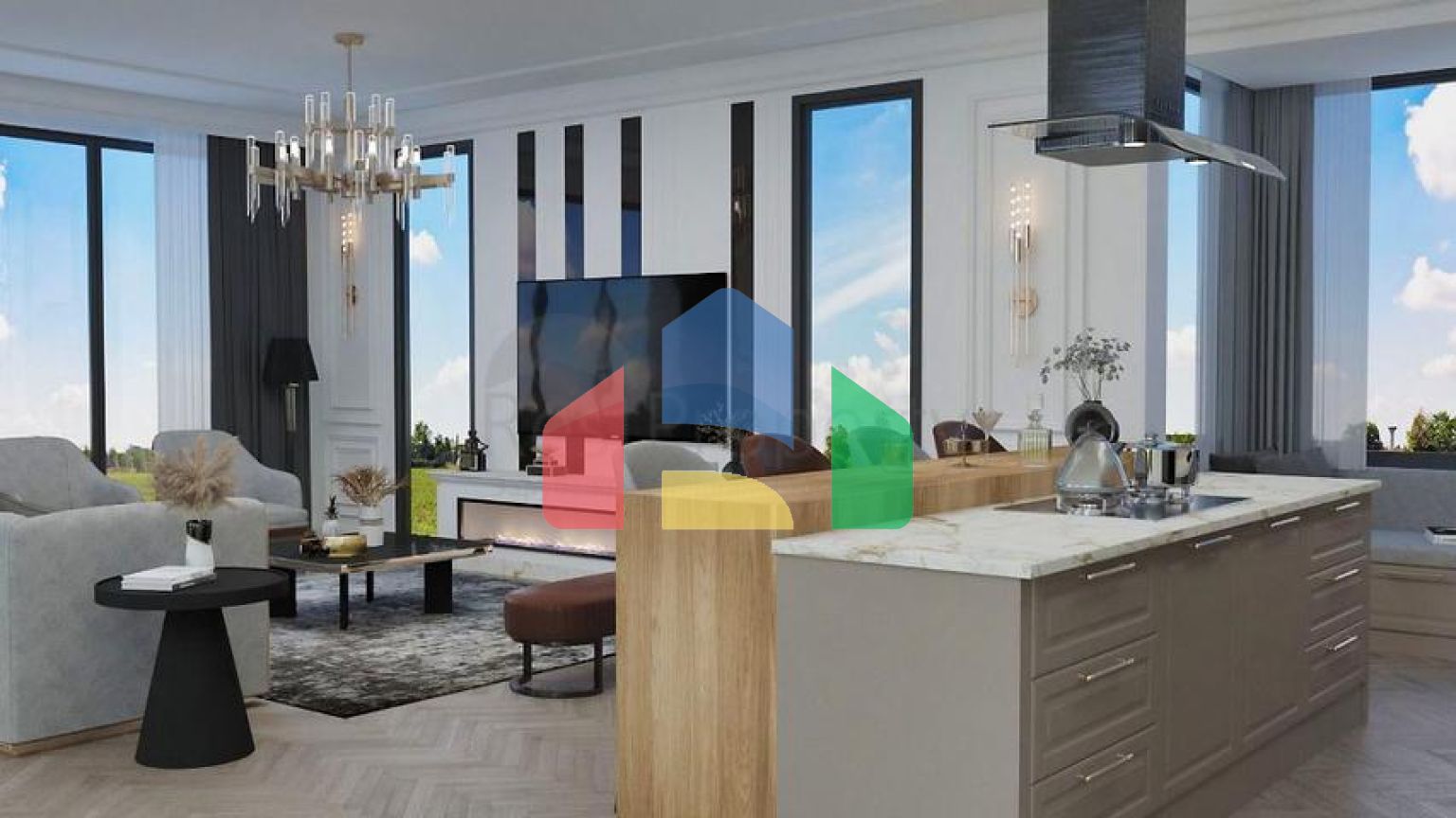 Вілла планування 4 + 1 в районі Фетхіє - Анталія