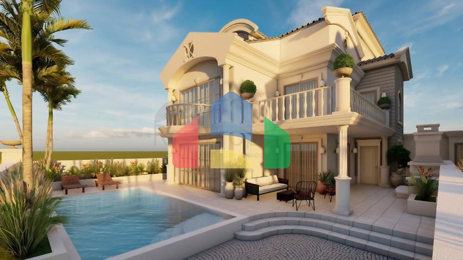 Вілла планування 4 + 1 в районі Фетхіє - Анталія