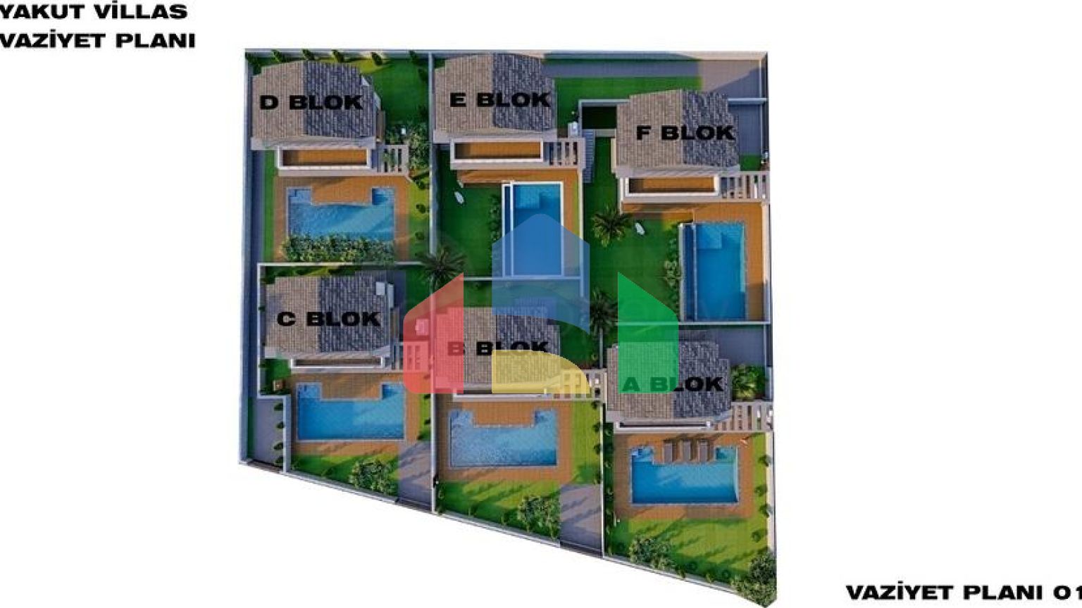 Вілла планування 4 + 1 в районі Фетхіє - Анталія