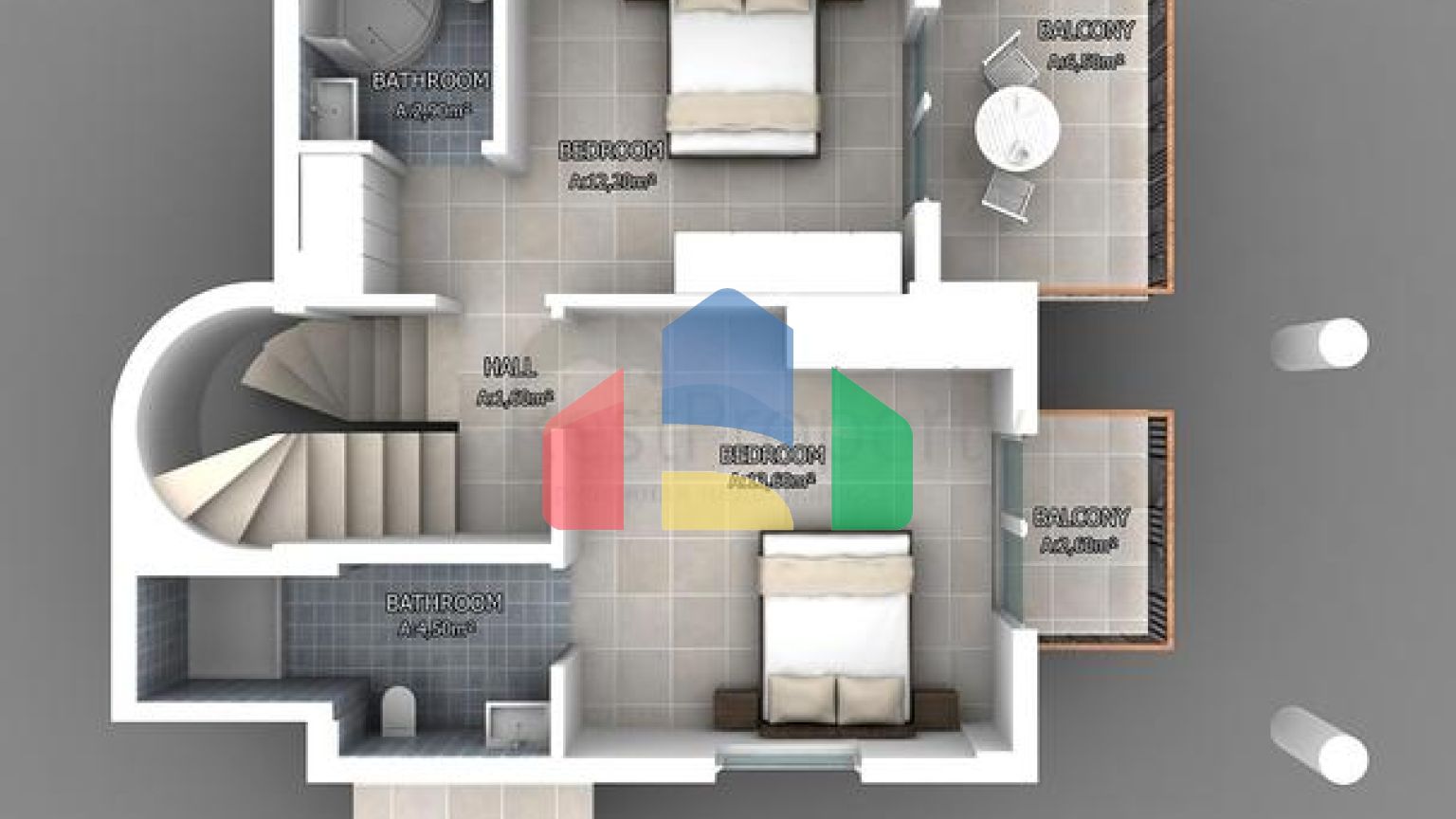 Вілла планування 4 + 1 в районі Фетхіє - Анталія