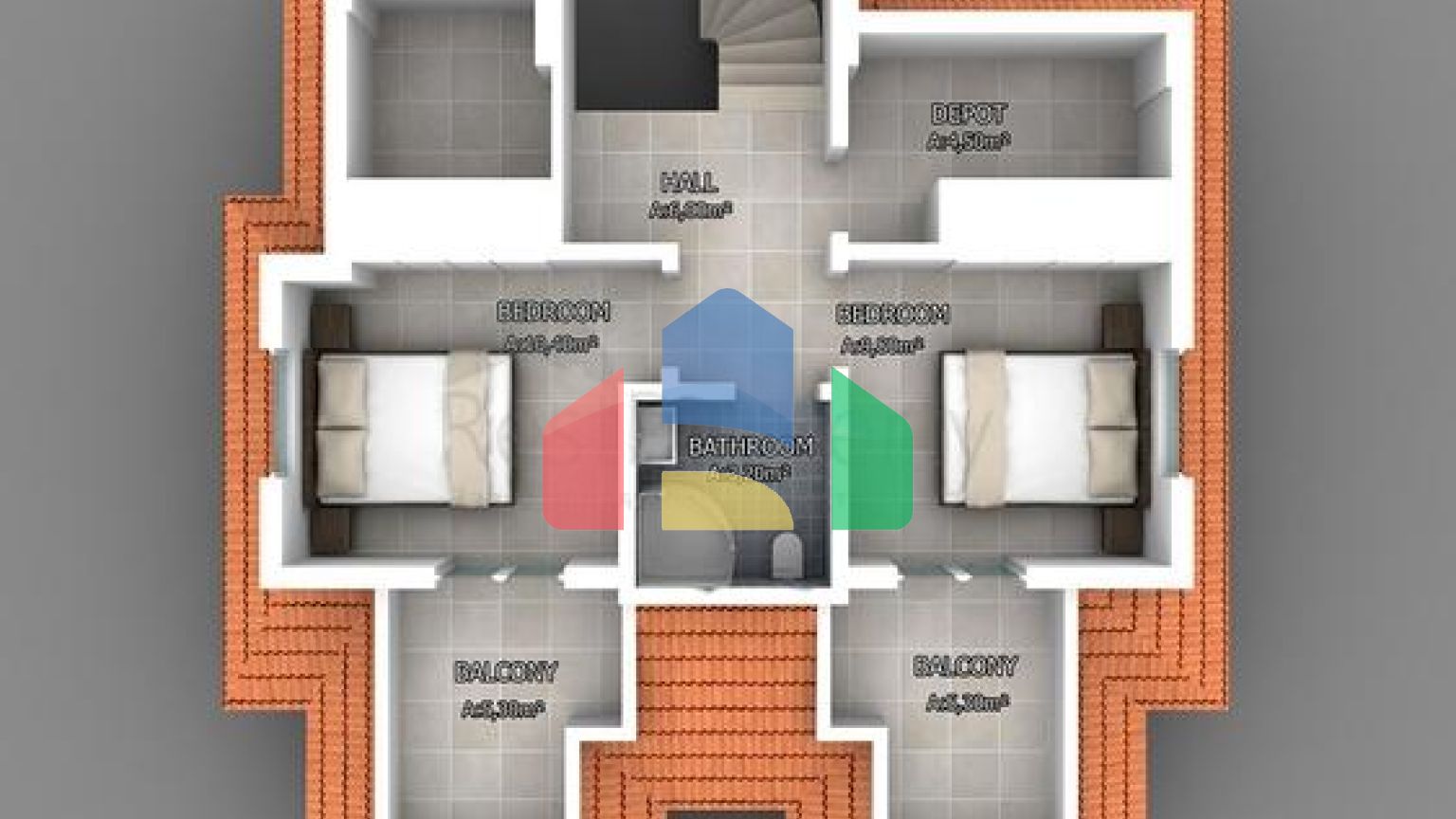 Вілла планування 4 + 1 в районі Фетхіє - Анталія