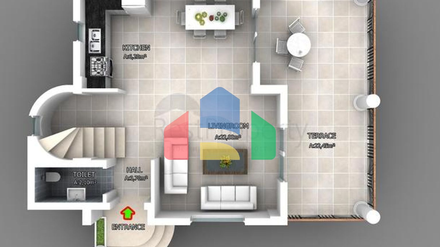 Вілла планування 4 + 1 в районі Фетхіє - Анталія