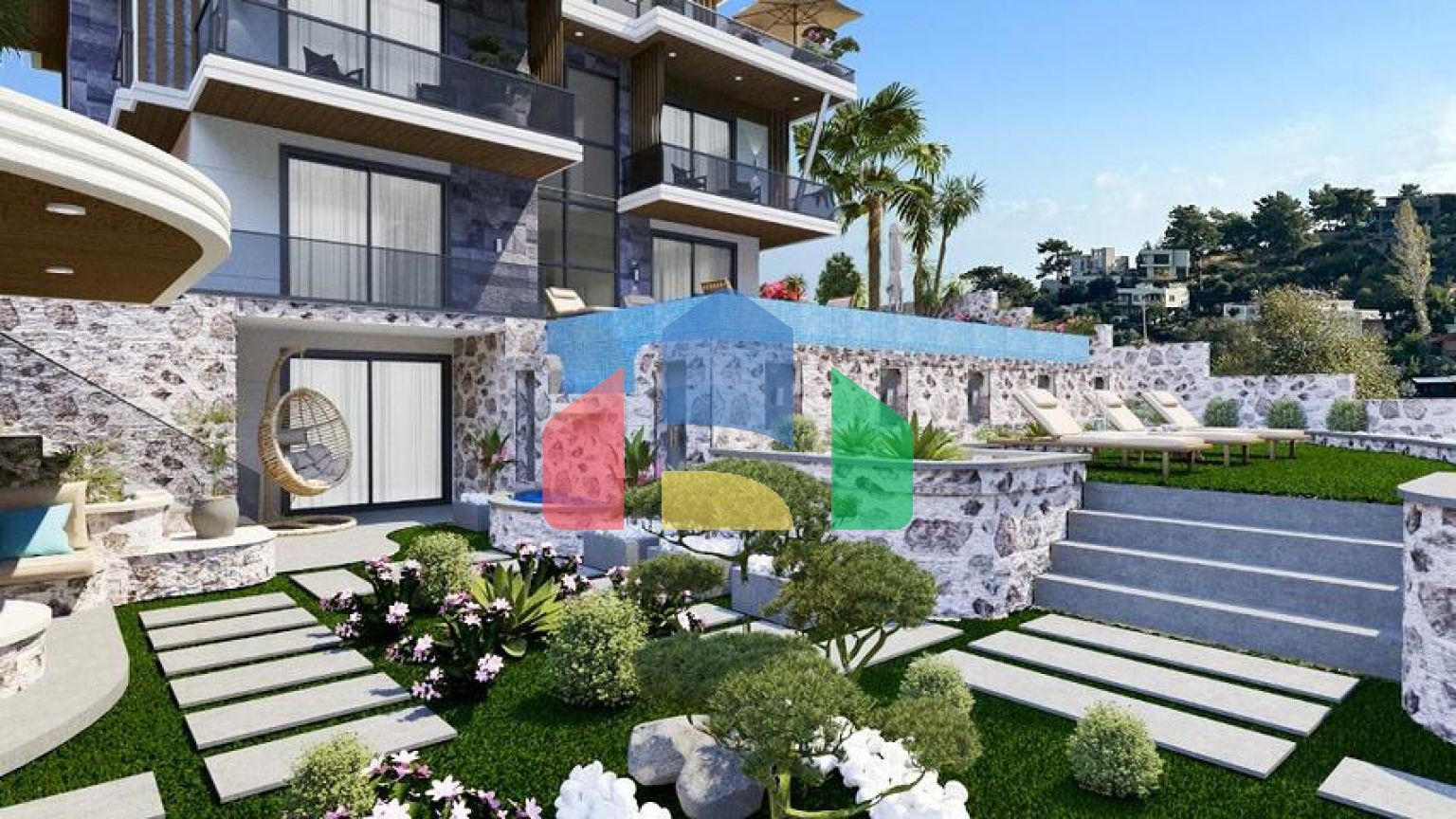 Вілла планування 6 + 1 в районі Фетхіє - Анталія