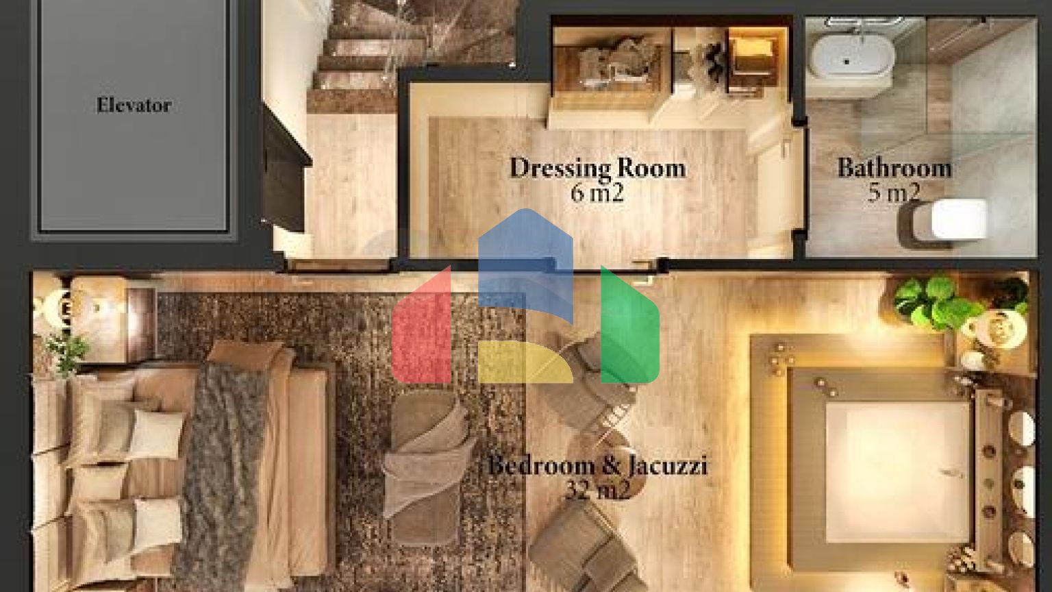 Вилла планировки 3+1 в районе Фетхие - Анталия