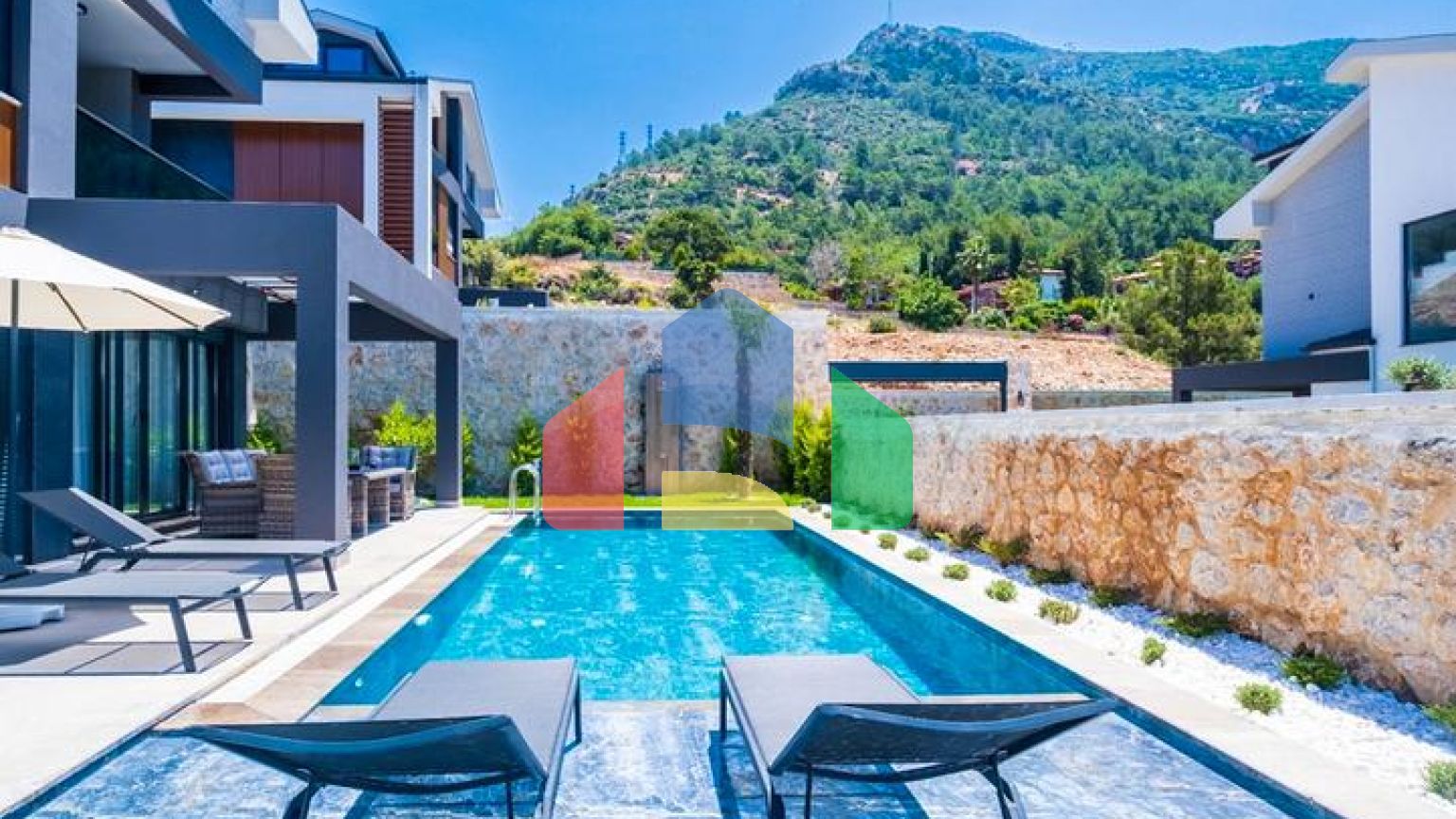 Вилла планировки 3+1 в районе Фетхие - Анталия