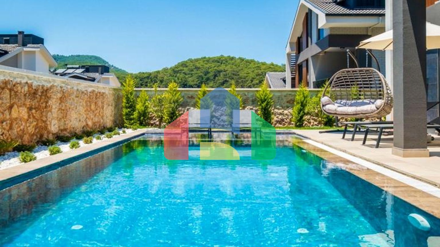 Вилла планировки 3+1 в районе Фетхие - Анталия