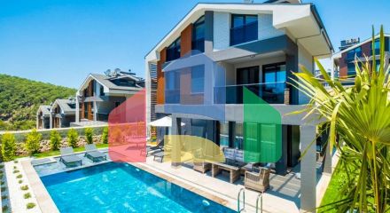 Вилла планировки 3+1 в районе Фетхие - Анталия