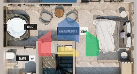 Вілла планування 3 + 1 в районі Фетхіє - Анталія