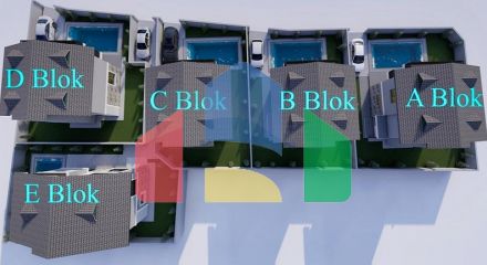 Вілли планування 4 + 1 в районі Фетхіє - Анталія
