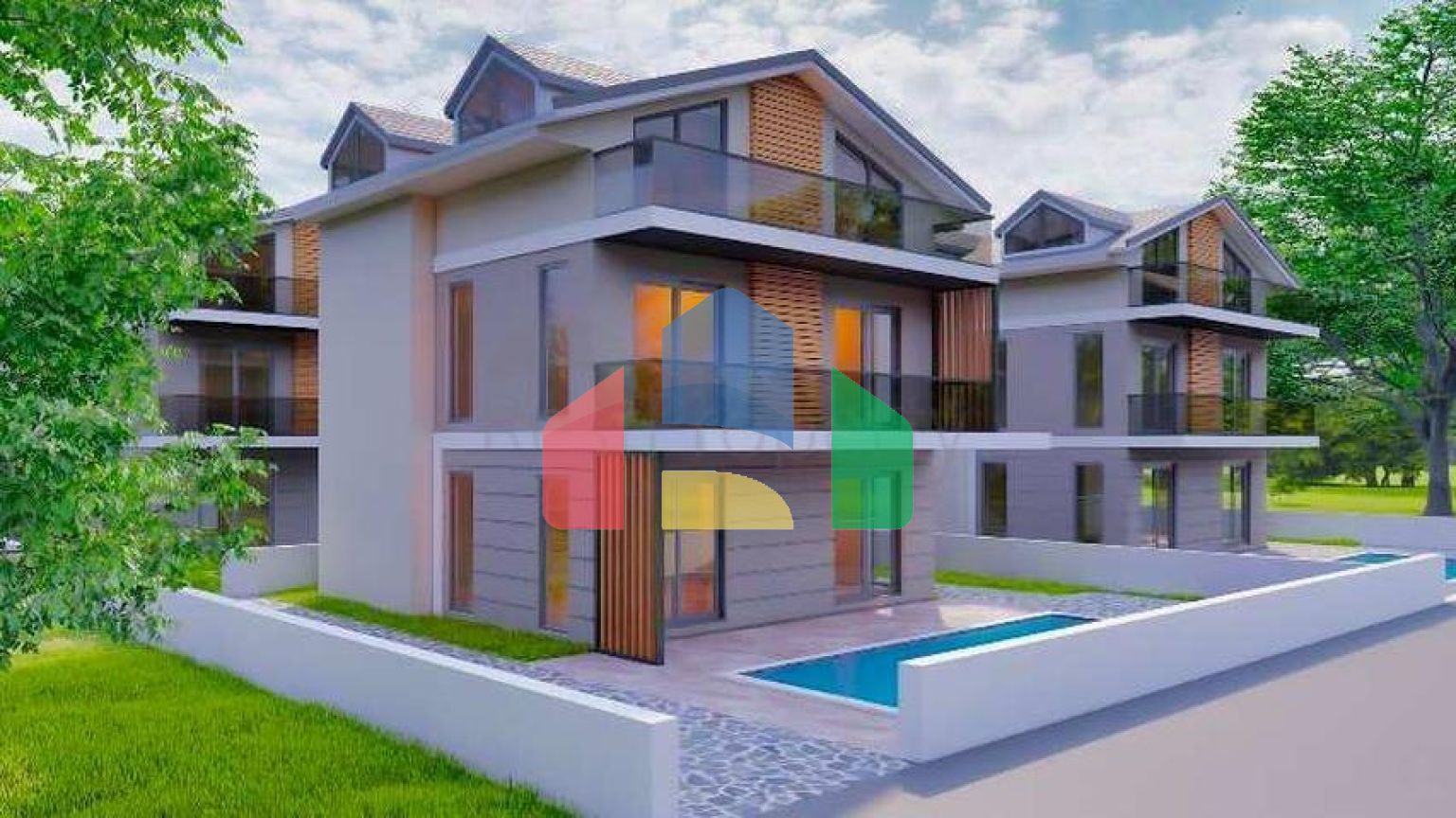 Квартира планировки 4+1 в районе Фетхие