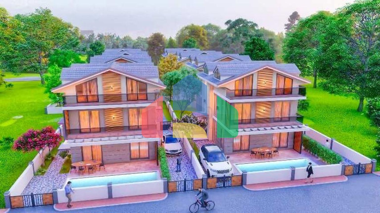 Квартира планировки 4+1 в районе Фетхие