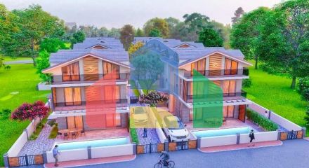 Квартира планировки 4+1 в районе Фетхие