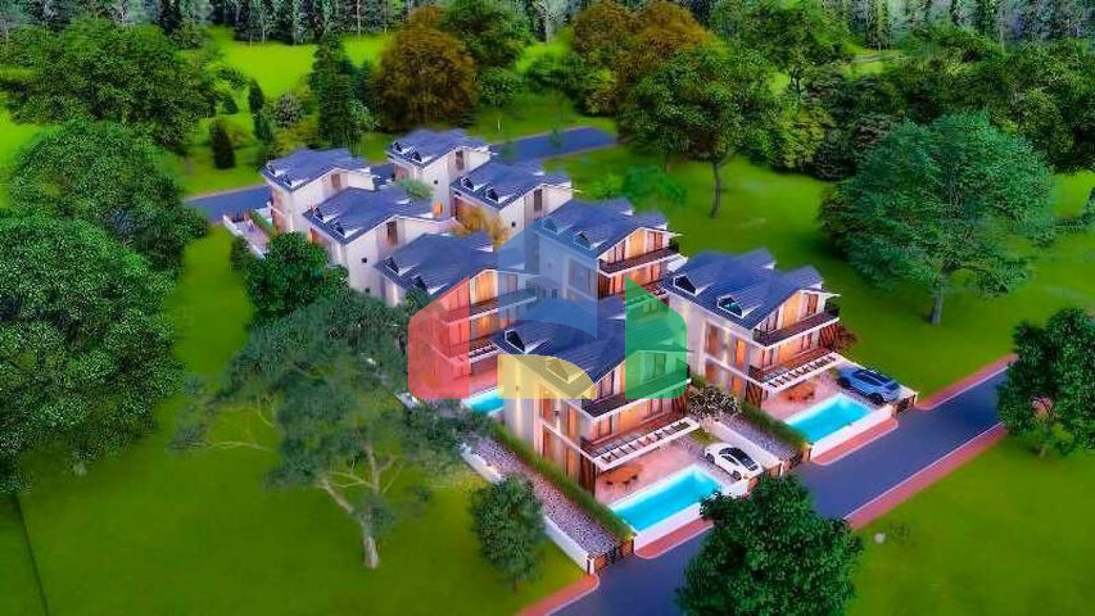 Квартира планировки 4+1 в районе Фетхие