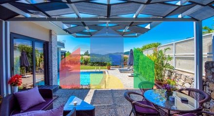 3 + 1 furnished villa with private pool in Ovajik Fethiye