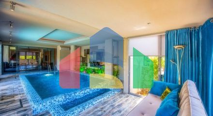 3 + 1 furnished villa with private pool in Ovajik Fethiye
