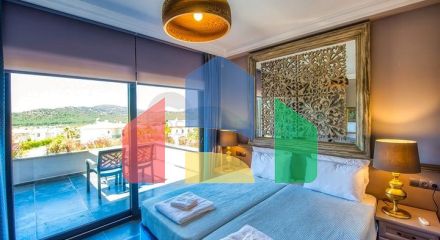 Вілла 3 + 1 з меблями з особистим басейном в Оваджике Фетхіє