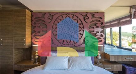 Вілла 3 + 1 з меблями з особистим басейном в Оваджике Фетхіє