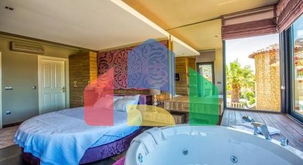 Вілла 3 + 1 з меблями з особистим басейном в Оваджике Фетхіє