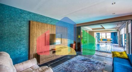 Вілла 3 + 1 з меблями з особистим басейном в Оваджике Фетхіє