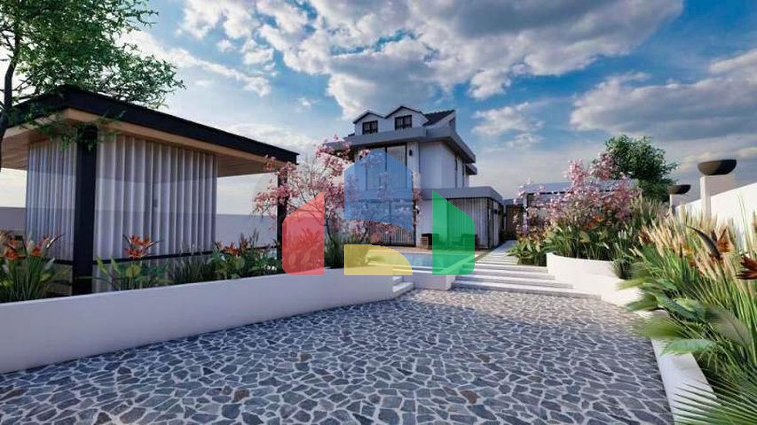 Вилла планировки 4+1  в районе Фетхие