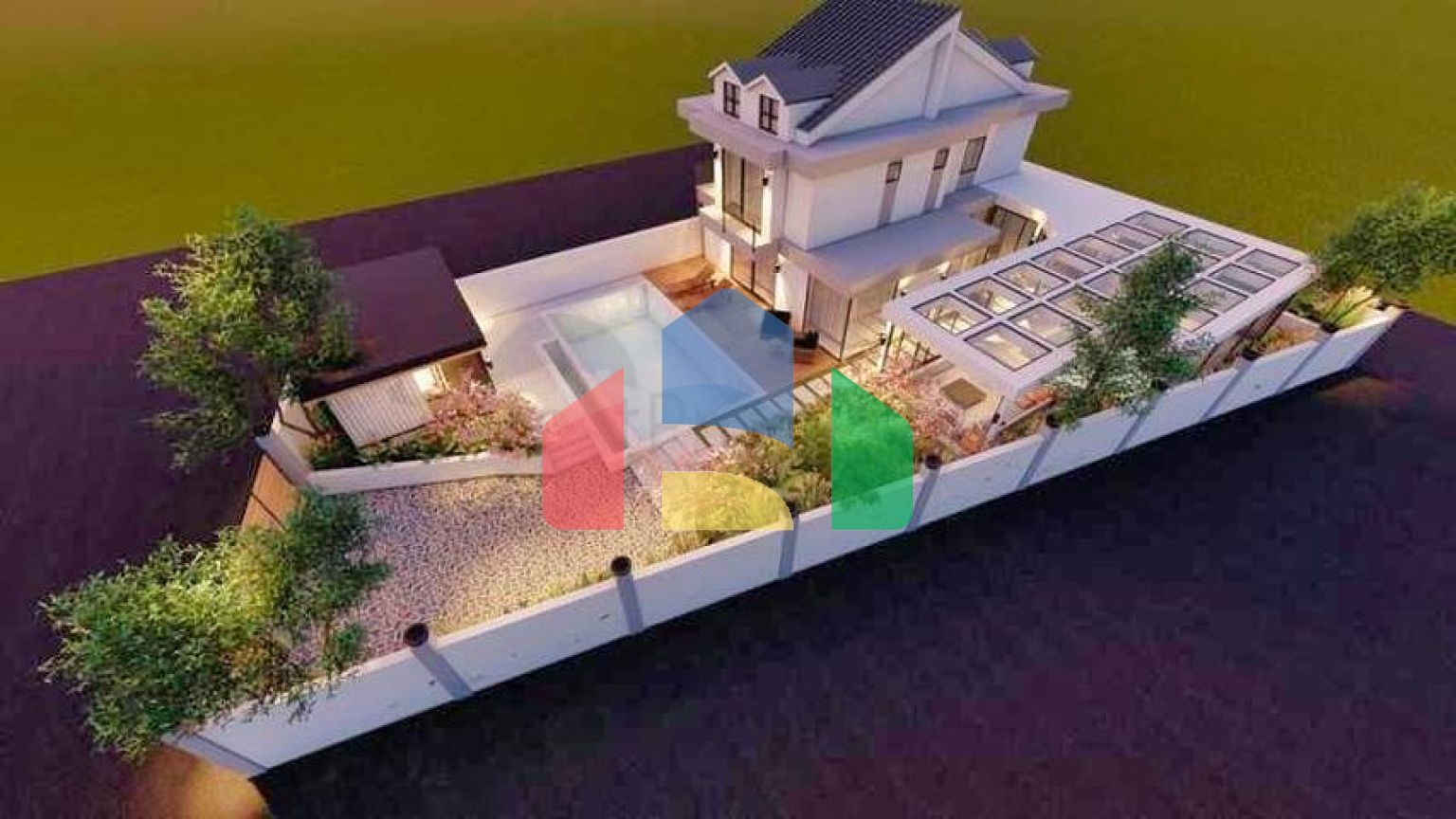 Вилла планировки 4+1  в районе Фетхие